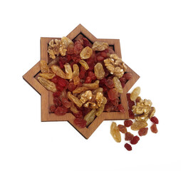 Raisin isolated on white background with clipping path. 