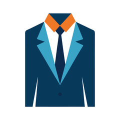 vector illustration of a suit and tie