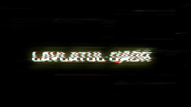Laylatul Qadr Glow gold Text Animation with Glitch Effect, Alpha Channel, 4K Video &ndash; Ramadan Islamic Title