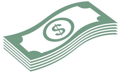 Stack of Dollar Bills Icon 