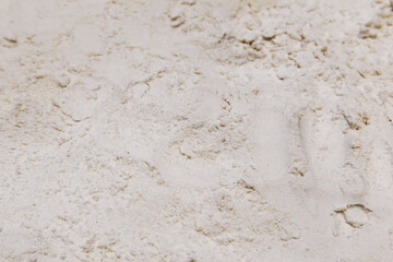 Fototapeta premium White sand on the beach focus view