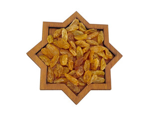 Raisin isolated on white background with clipping path. 