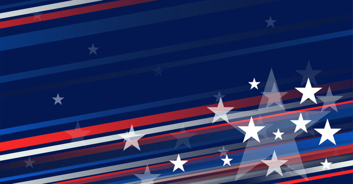 Abstract patriotic background with stars and stripes  USA theme