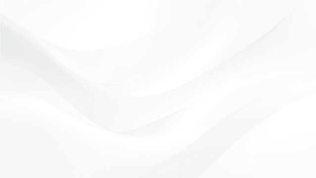 Abstract composition of smooth curved white surfaces