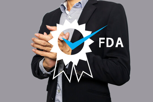 The concept of businessman getting FDA approval, Food and Drug Administration, is legally authorized.