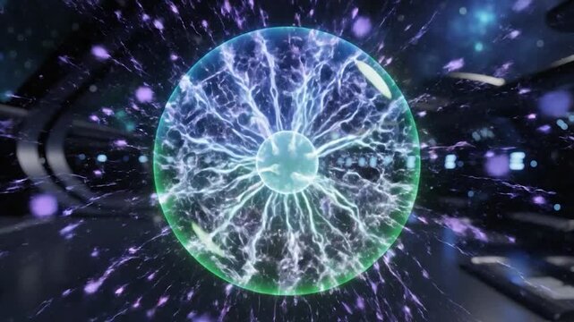 Plasma Ball Energy Experiment in Space Station