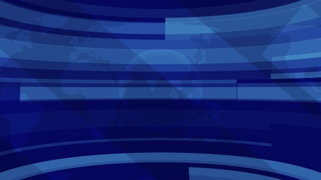 News studio. Newsroom Background for News Broadcasts. Blurred of studio at TV station. News channel design. international news background animation. Motion graphics of news TV studio concept