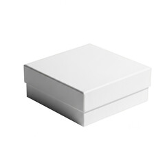 Naklejka premium White box on isolated background isolated on transparent background