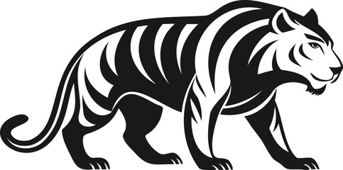 Tiger sketch, Tiger silhouette, Tiger outline, Tiger drawing, Tiger lineart, Tiger art, Tiger animal, Wild tiger, Big cat, Feline silhouette, Cat outline, Animal sketch, Animal outline, Wildlife art, 