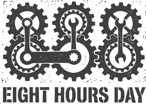 Labor movement 888 symbol icon vector design