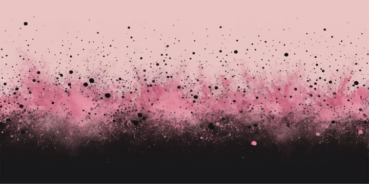 Purple and pink liquid ink splashes create a wet grunge texture pattern with rain drops on the window glass in this artistic vector illustration design