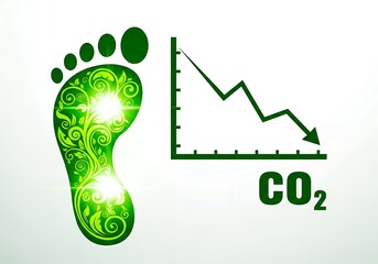 Reducing carbon footprint a green footstep towards lowering co2 emissions