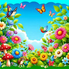 animals in the garden