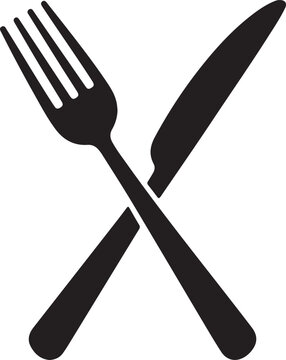 Fork and knife icon vector illustration.