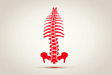  Spine pain medical center, clinic, institute, rehabilitation, diagnostic, surgery logo element. Spinal icon symbol design. Concept of scoliosis 