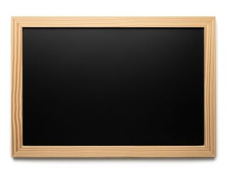 Blank chalkboard with simple wooden frame
