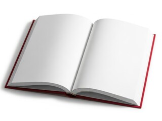 Open book with blank pages
