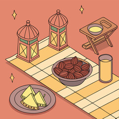 3d-cartoon-iftar-table