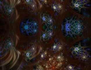 Imaginatory fractal abstract background Image