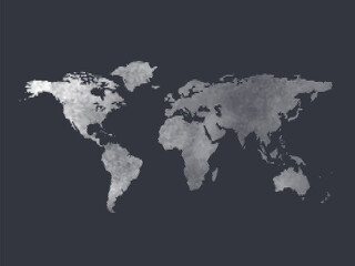 Fototapeta premium Abstract worldmap design in halftone style