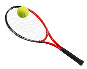 Fototapeta premium Tennis racket isolated, full depth of field