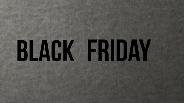 The "Black Friday" sign signifying the day's intense sales.