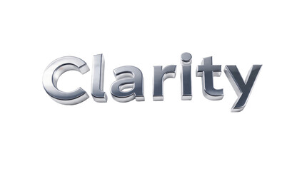 Shiny 3D "Clarity" Word Rendering