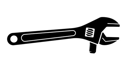 Obraz premium Adjustable wrench tool for gripping objects.