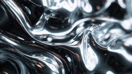 Liquid Metal Abstract Background