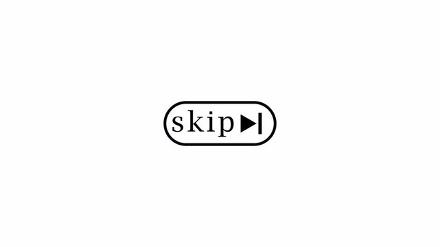 skip ads are not allowed,  Lettering AND Logo Video, Luxury Ad Clothing Effects no ad crossed out mark color icon animation in transparent background  in 4K animation