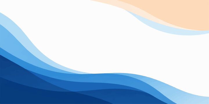 An abstract blue wave background featuring a soft artistic design with wavy vector lines and light motion patterns creates a liquid water texture for a modern sea illustration wallpaper