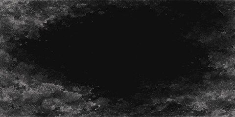 Abstract black and white grunge background featuring a dark night sky with smoke and moon light amidst storm clouds and a bright explosion of motion © dark chocolate