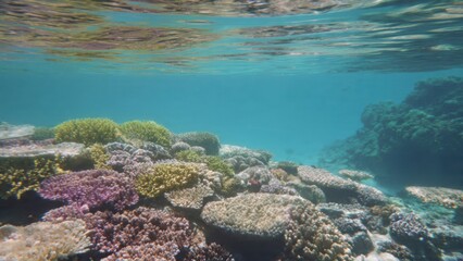 Obraz premium Coral Reef underwater landscape 
