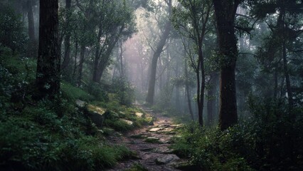 Obraz premium Enchanted Forest Path