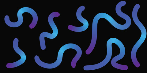 Abstract colorful line art background, Gradient line background, vector shape rainbow color line art background.