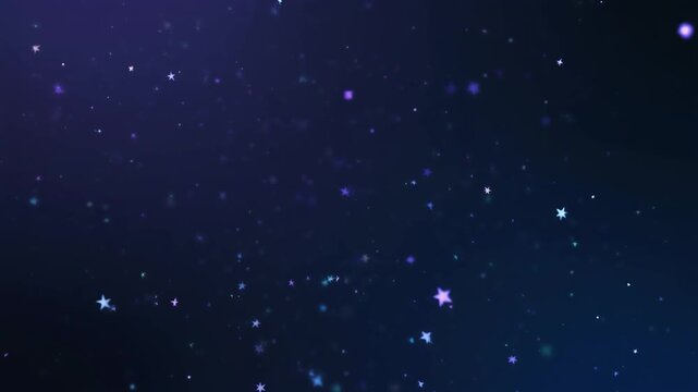 Star like micro specks floating slowly minimal cosmic ambience deep blur layers cinematic surreal ethereal ambience cascading softly glowing futuristic abstract unique style