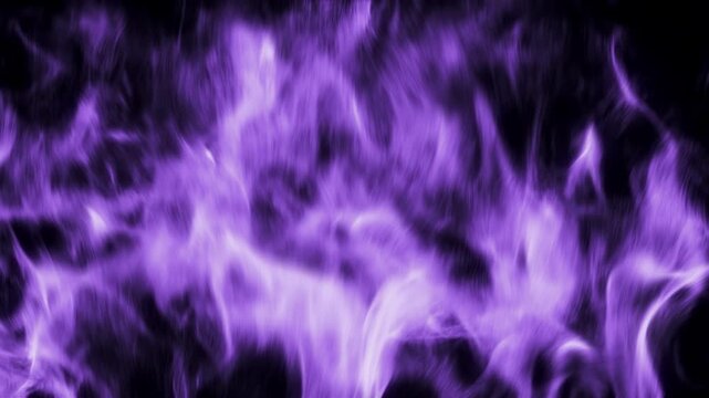 Fire Flames Background Loop Animation &ndash; Purple Burning Fire Texture