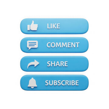 Social media interaction buttons