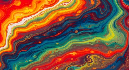 Swirling Abstract Paint Pouring Background marbling