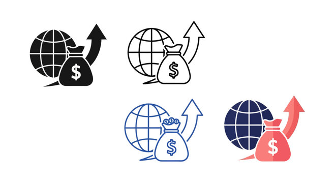 Various people pushing shopping carts with graphs and stars, icons mix sheet style, vector illustration