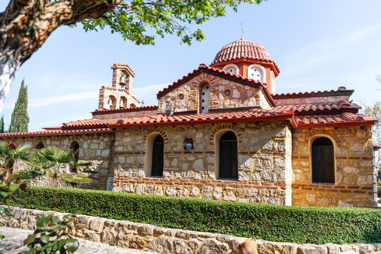 Saint Paraskevi and Holy Protection (Virgin Mary) Monastery in Nea Vyssa or Nea Visa Evros, Greece, near Greek Turkish border and the river Evros, close to Orestiada, Ormenio and Edirne