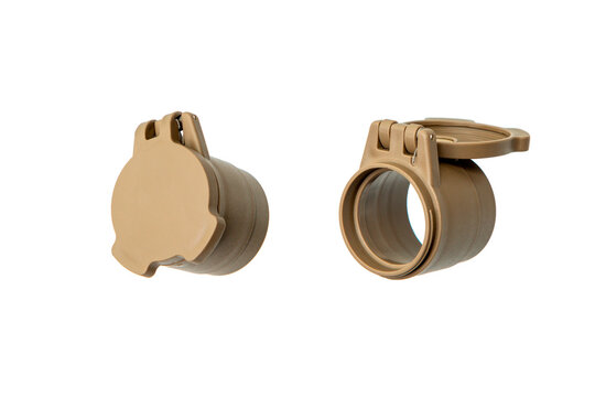 Tan Flip Up Rifle Scope Lens Covers