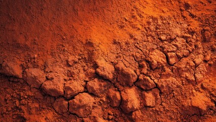 Fototapeta premium Cracked Red Earth Texture