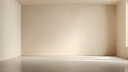 Fototapeta premium Empty room with sunlight
