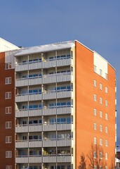 Fototapeta premium Balconies in apartment residential buildings