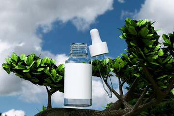 High Quality Realistic Dropper Bottle Mockup