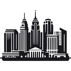Obraz premium Las Vegas Skyline Icon Vector