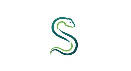 Fototapeta premium Green Snake Logo Design Element.
