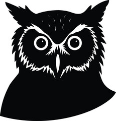 Detailed Owl Illustration, Wildlife Design, Bird Vector Artwork