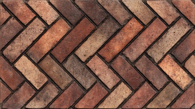 Herringbone Brick Paving Pattern